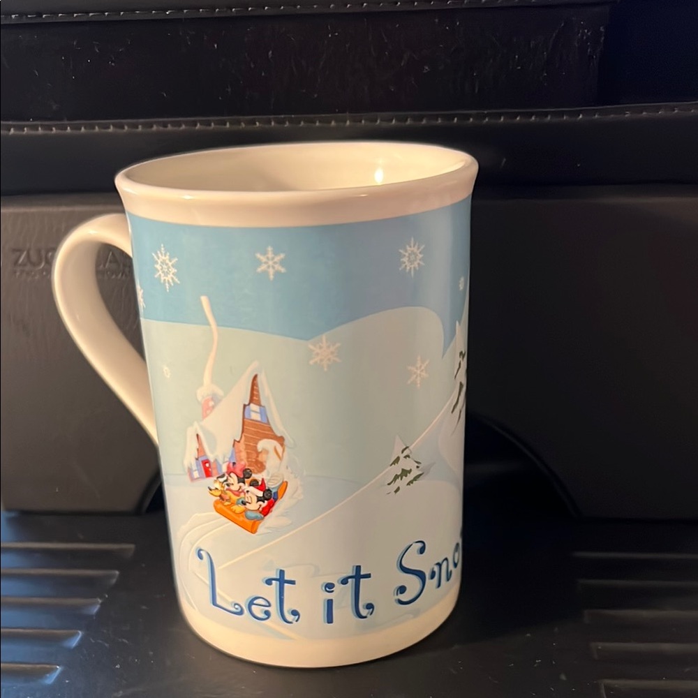 Disney Let it Snow Mug -‎ Blue and White